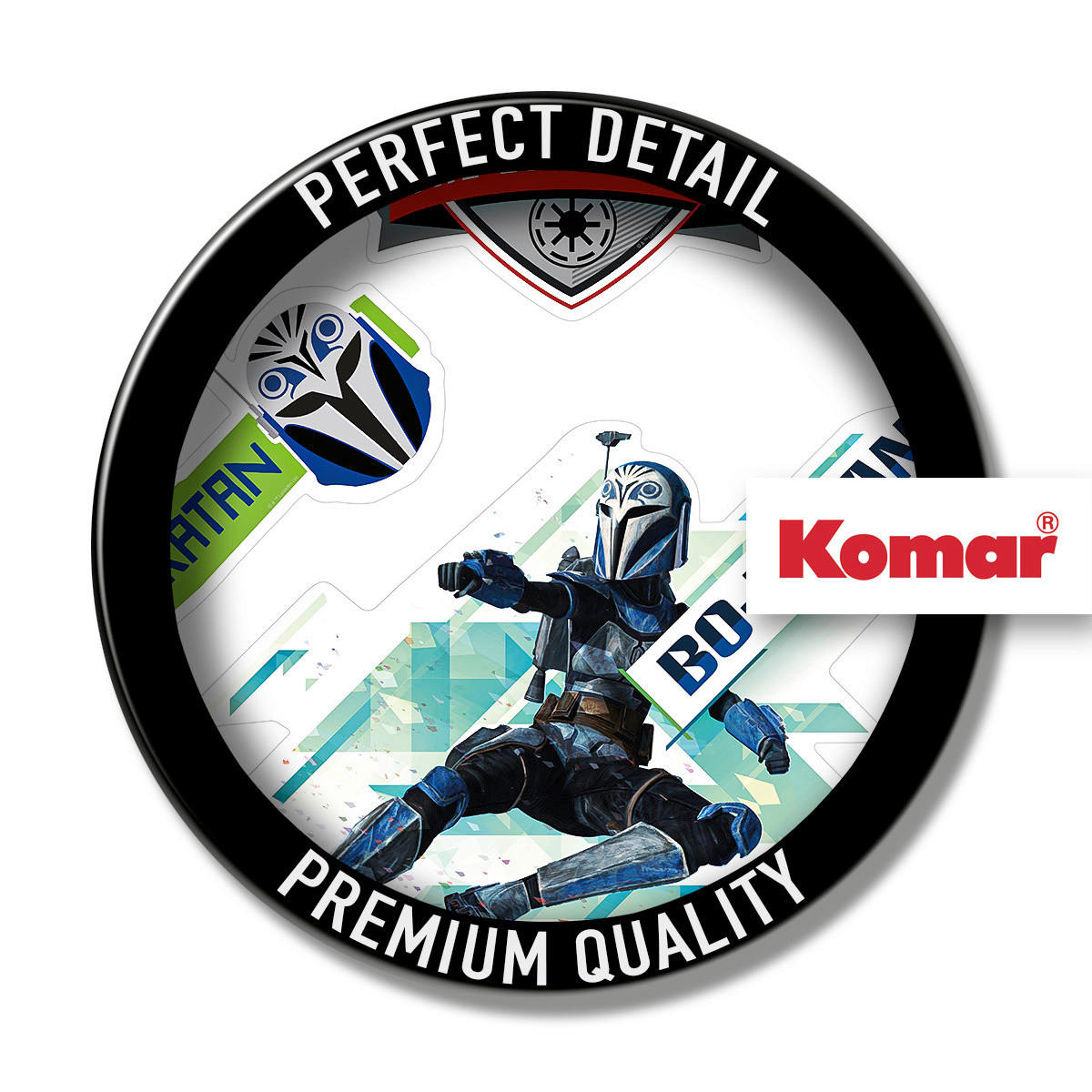 Komar Wandtattoo Clone Wars Badges Star Wars Clone Wars Badges B/L: ca. 100x70 cm Clone Wars Badges - (100,00/70,00cm) - Komar