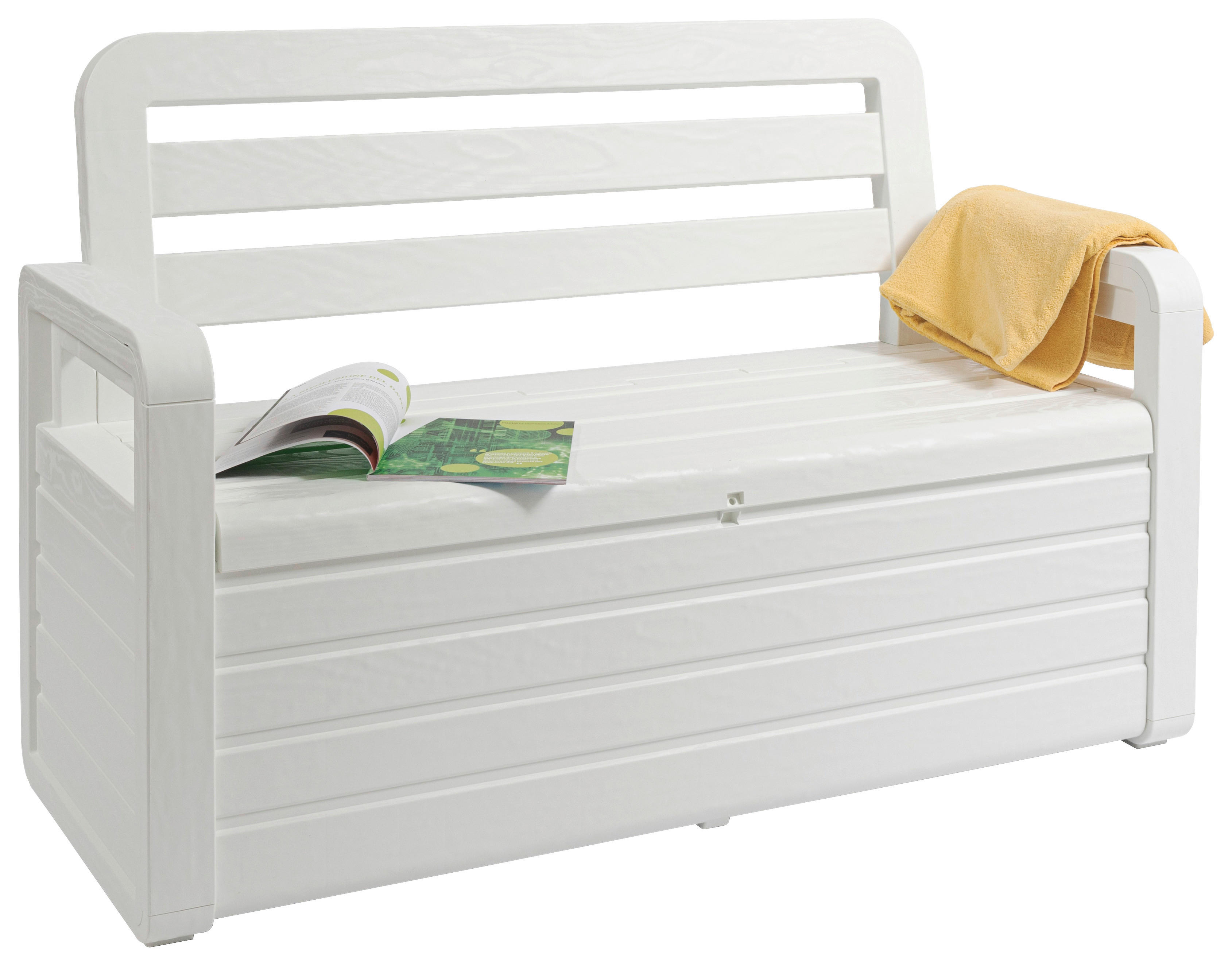 Toomax Gartenbank Foreverspring weiß Kunststoff B/H/T: ca. 132,5x89x58 cm Foreverspring - weiß (132,50/89,00/58,00cm) - Toomax