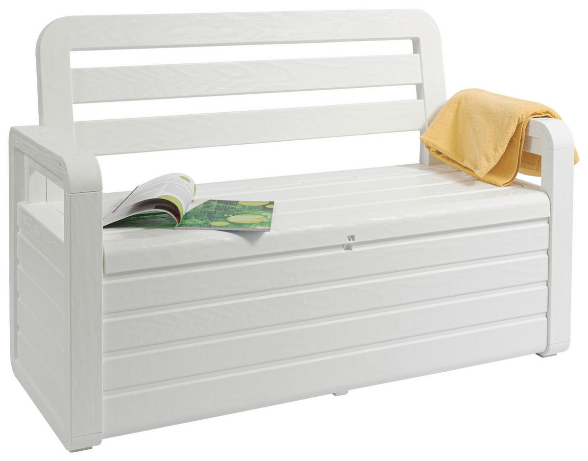 Toomax Gartenbank Foreverspring weiß Kunststoff B/H/T: ca. 132,5x89x58 cm Foreverspring - weiß (132,50/89,00/58,00cm) - Toomax
