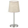 easy! by FHL Tischleuchte 850101 Eve sand nickel matt Textil Metall H/D: ca. 30x14 cm E14 1 Brennstellen Eve - sand/nickel matt (14,00/30,00cm) - easy! by FHL