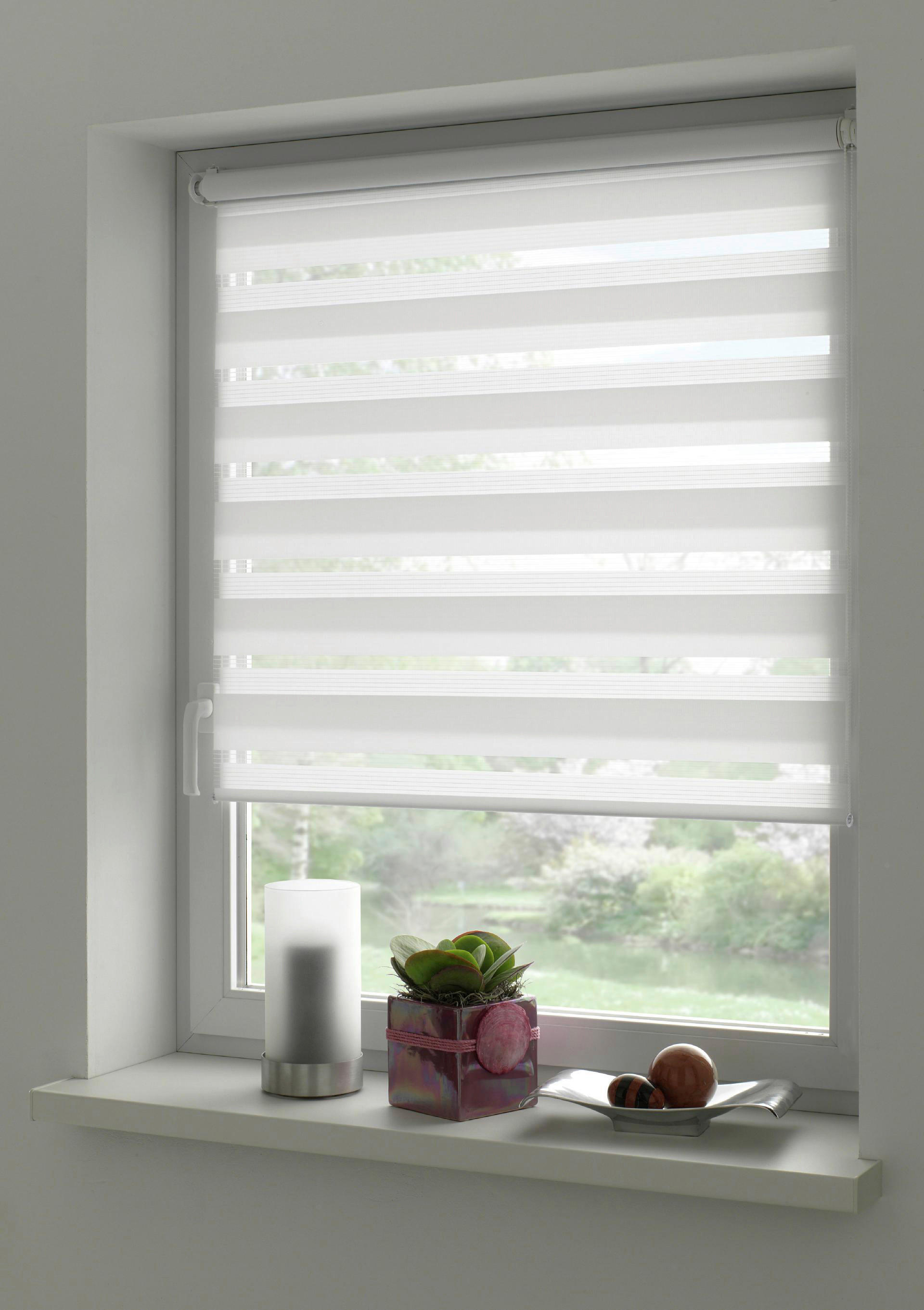 Doppelrollo Easyfix weiß B/L: ca. 90x150 cm Easyfix - weiß (90,00/150,00cm)