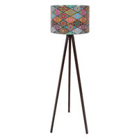 Opviq Stehleuchte mehrfarbig MDF Polypropylen B/H/T/L/D: ca. 38x145x38x38x38 cm E27 1 Brennstellen Stehleuchte_134 - mehrfarbig (38,00/38,00/145,00cm) - Opviq