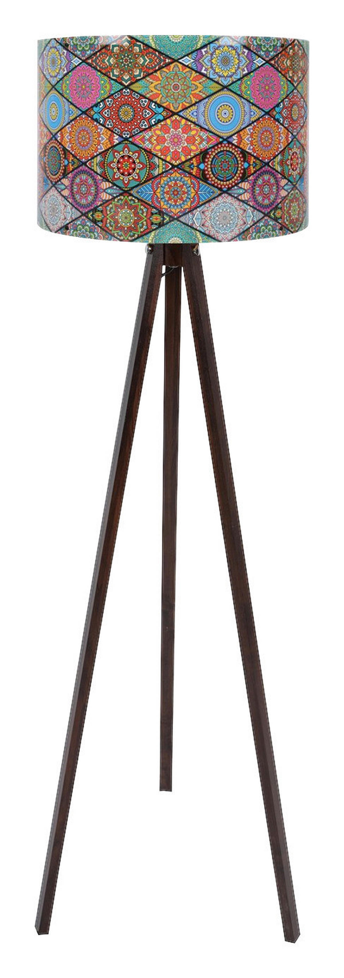 Opviq Stehleuchte mehrfarbig MDF Polypropylen B/H/T/L/D: ca. 38x145x38x38x38 cm E27 1 Brennstellen Stehleuchte_134 - mehrfarbig (38,00/38,00/145,00cm) - Opviq