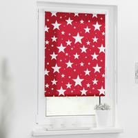 Verdunkelungsrollo Sterne rot B/L: ca. 100x150 cm Sterne - rot (100,00/150,00cm) - LICHTBLICK