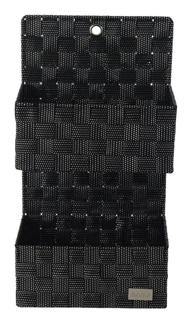 POCOline Korb Wandkorb schwarz/weiß - schwarz (25,00/46,00/15,00cm) - POCOline