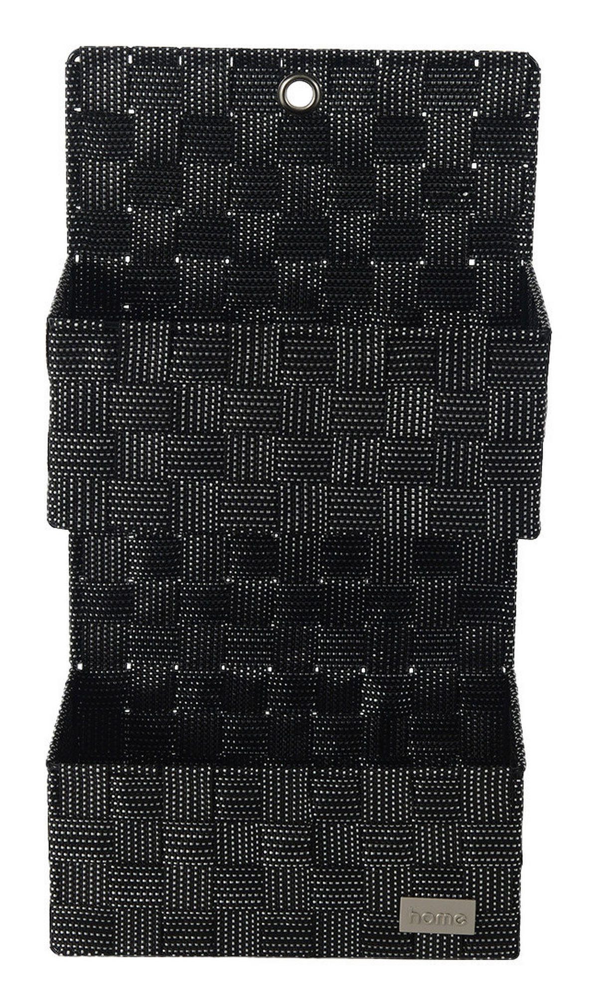 POCOline Korb Wandkorb schwarz/weiß - schwarz (25,00/46,00/15,00cm) - POCOline
