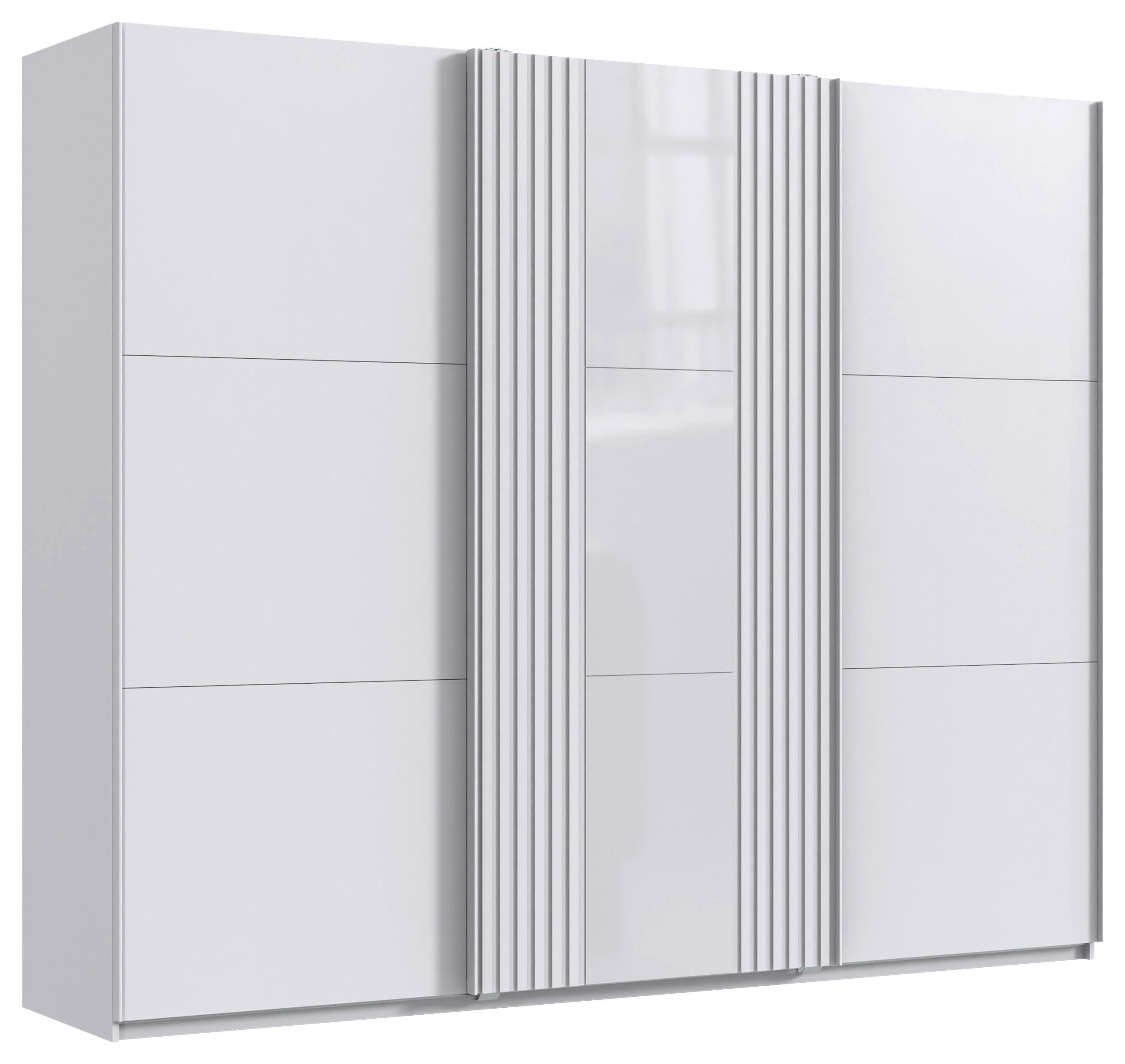 Schwebetürenschrank Atlanta weiß B/H/T: ca. 250x216x65 cm Atlanta - weiß (250,00/216,00/65,00cm)