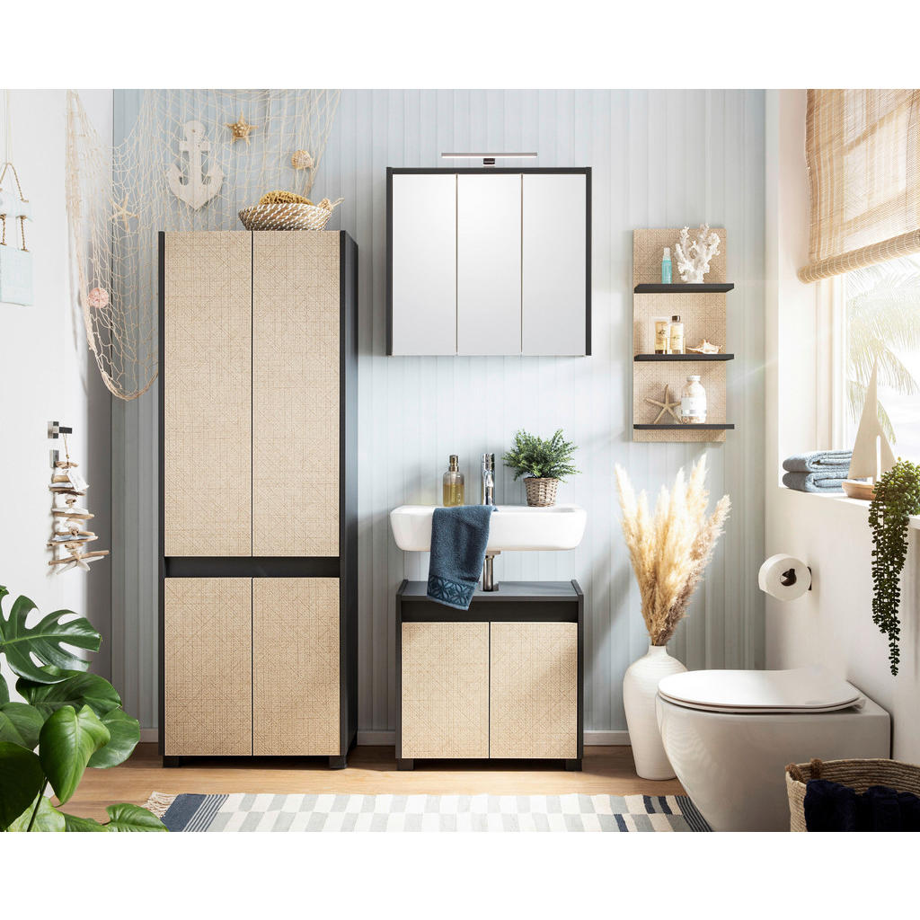 Thumbnail - Waschbeckenunterschrank Sander anthrazit B/H/T: ca. 56,9x54,6x33 cm