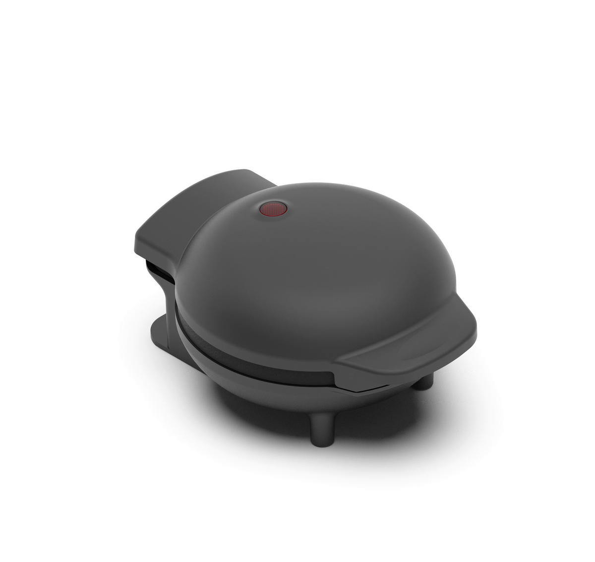 POCOline Waffelautomat schwarz Metall Kunststoff B/H/L: ca. 12,7x8,5x16,5 cm Mini-Herzwaffelautomat_Herzli - schwarz (16,50/12,70/8,50cm) - POCOline