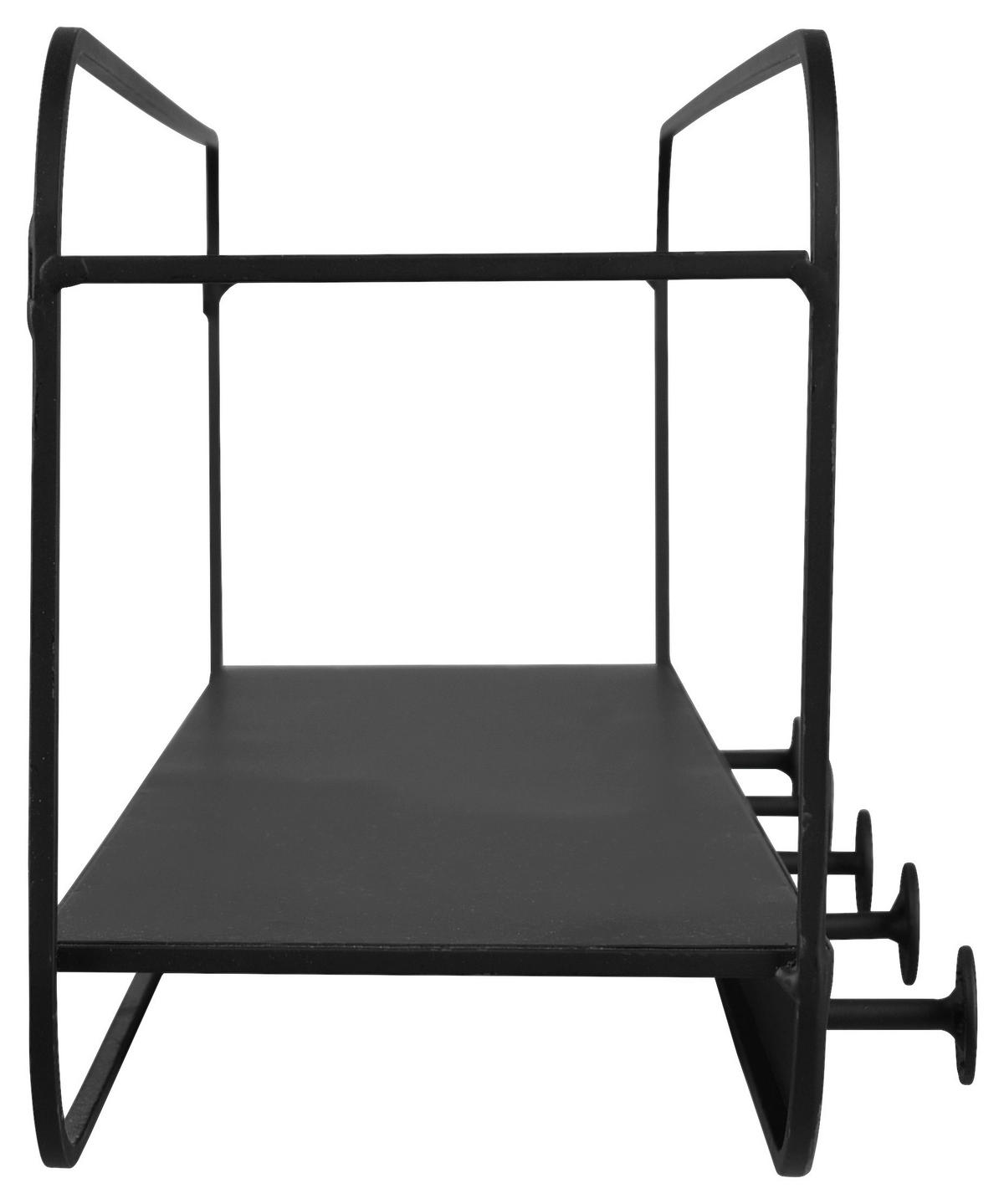 Wandregal Linda schwarz B/H/T: ca. 50x18x15 cm Linda - schwarz (50,00/18,00/15,00cm)