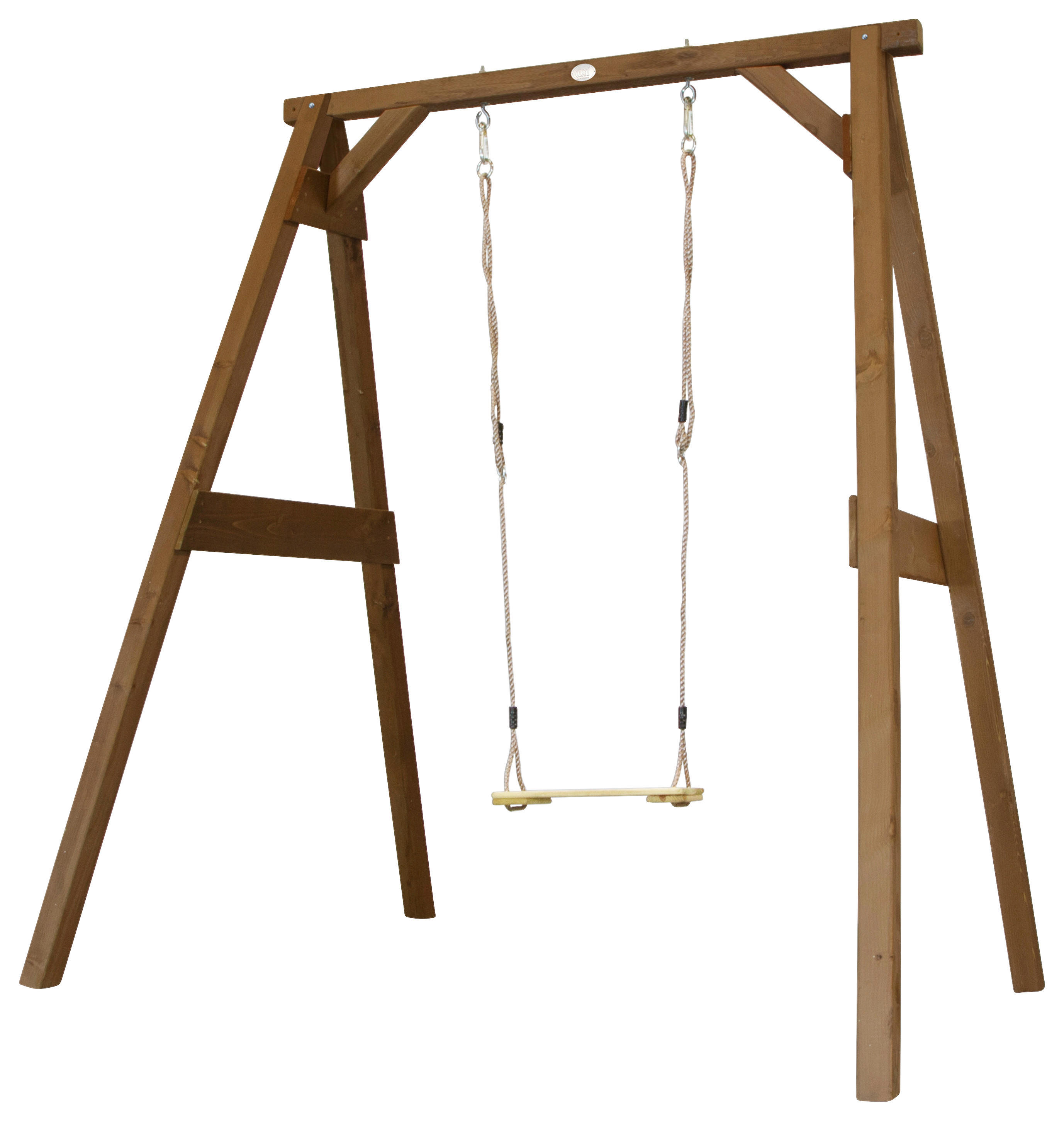 AXI Einzelschaukel braun B/H/T: ca. 181x207x160 cm Einzelschaukel Braun - braun/creme (181,00/207,00/160,00cm) - AXI