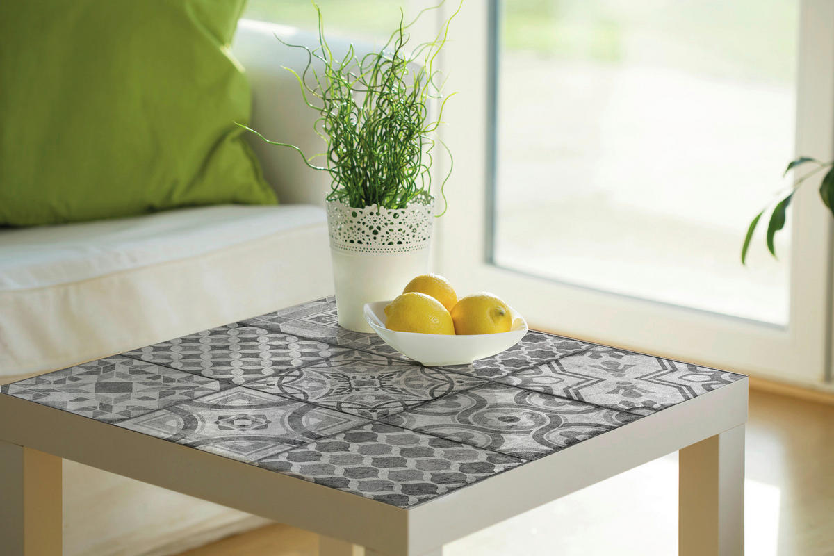 d-c-fix Dekofolie Visbi grau weiß B/L: ca. 45x150 cm Klebefolie_d-c-fix_F3431017 - weiß/grau (45,00/150,00cm) - d-c-fix