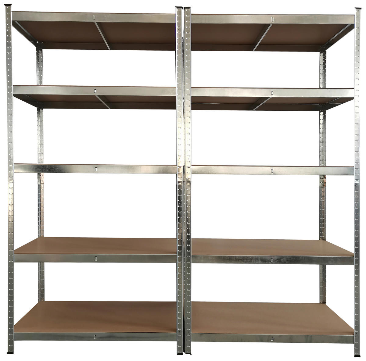 Schwerlaststeckregal 2er-Set verzinkt B/H/T: ca. 200x200x60 cm Schwerlaststeckregal 200x200x60cm V - verzinkt (200,00/200,00/60,00cm)