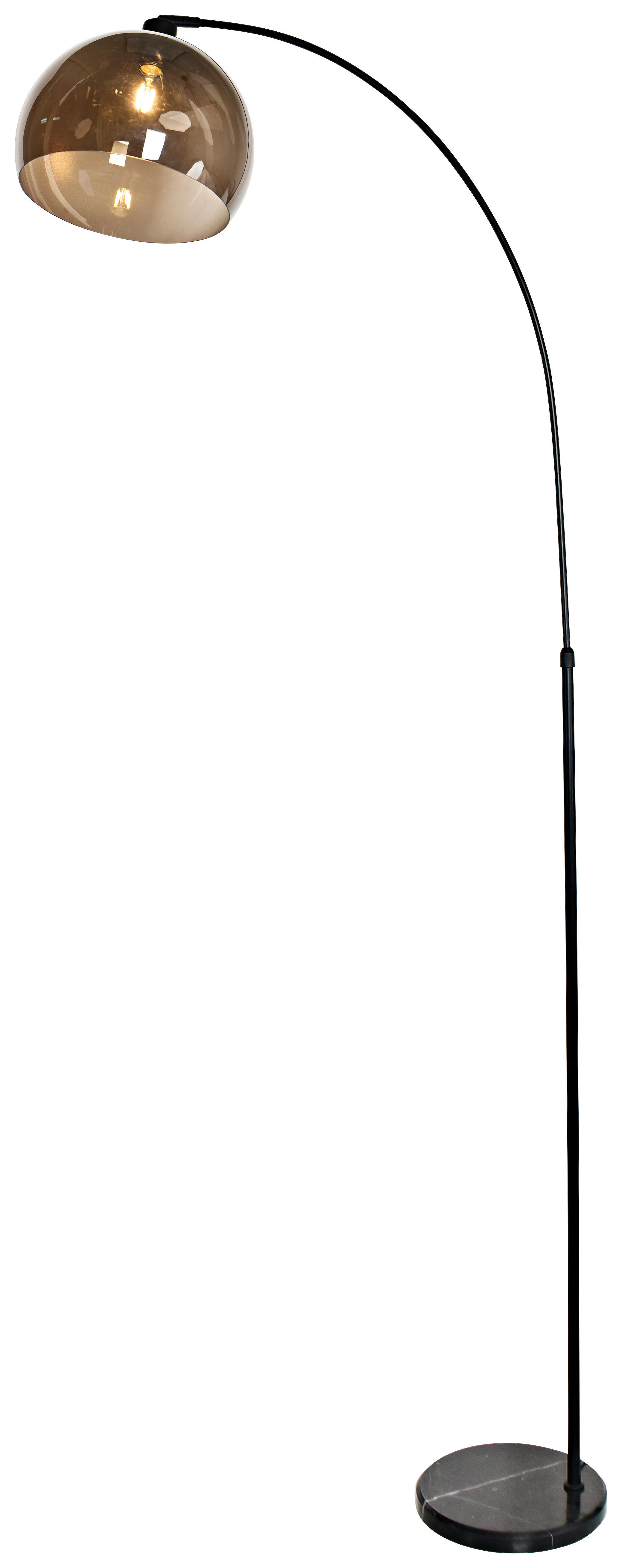 Bogenleuchte schwarz Metall B/H/L: ca. 86x175x25 cm E27 1 Brennstellen Bogenleuchte_1flg.Olga - schwarz (25,00/86,00/175,00cm)