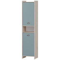 Hochschrank Lindholm Sandeiche Nachbildung taubenblau B/H/T: ca. 40,2x176,3x33 cm Lindholm - taubenblau (40,20/176,30/33,00cm) - Möbelpartner