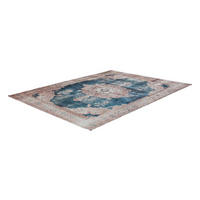 360Living Teppich Vintage creme B/L: ca. 140x200 cm Vintage - blau/creme (140,00/200,00cm) - 360Living