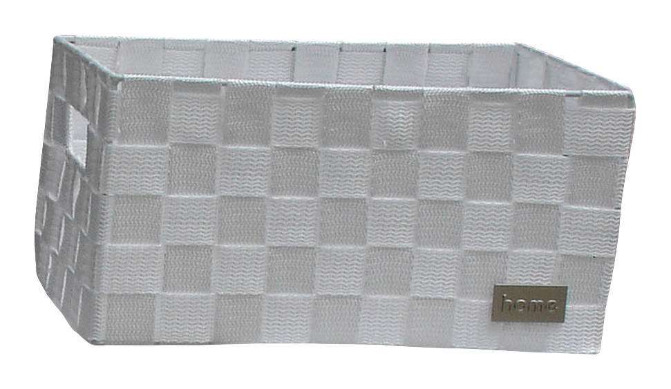POCOline Aufbewahrungskorb weiß Nylon B/H/L: ca. 16x21x31 cm Korb_Nina_M weiß - weiß (31,00/16,00/21,00cm) - POCOline