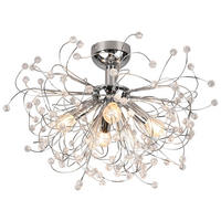 Reality Deckenleuchte Gloria R61314006 Chrom Metall H/D: ca. 35x55 cm E14 4 Brennstellen Gloria - Chrom (55,00/35,00cm) - Reality