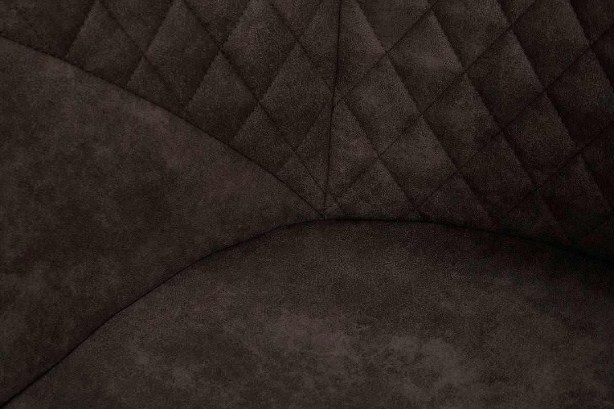 Stuhl Chadwick 100 2er braun Microfaser B/H/T: ca. 59x82x55 cm Chadwick 100 2er - braun/Eiche (59,00/82,00/55,00cm) - 360 Living