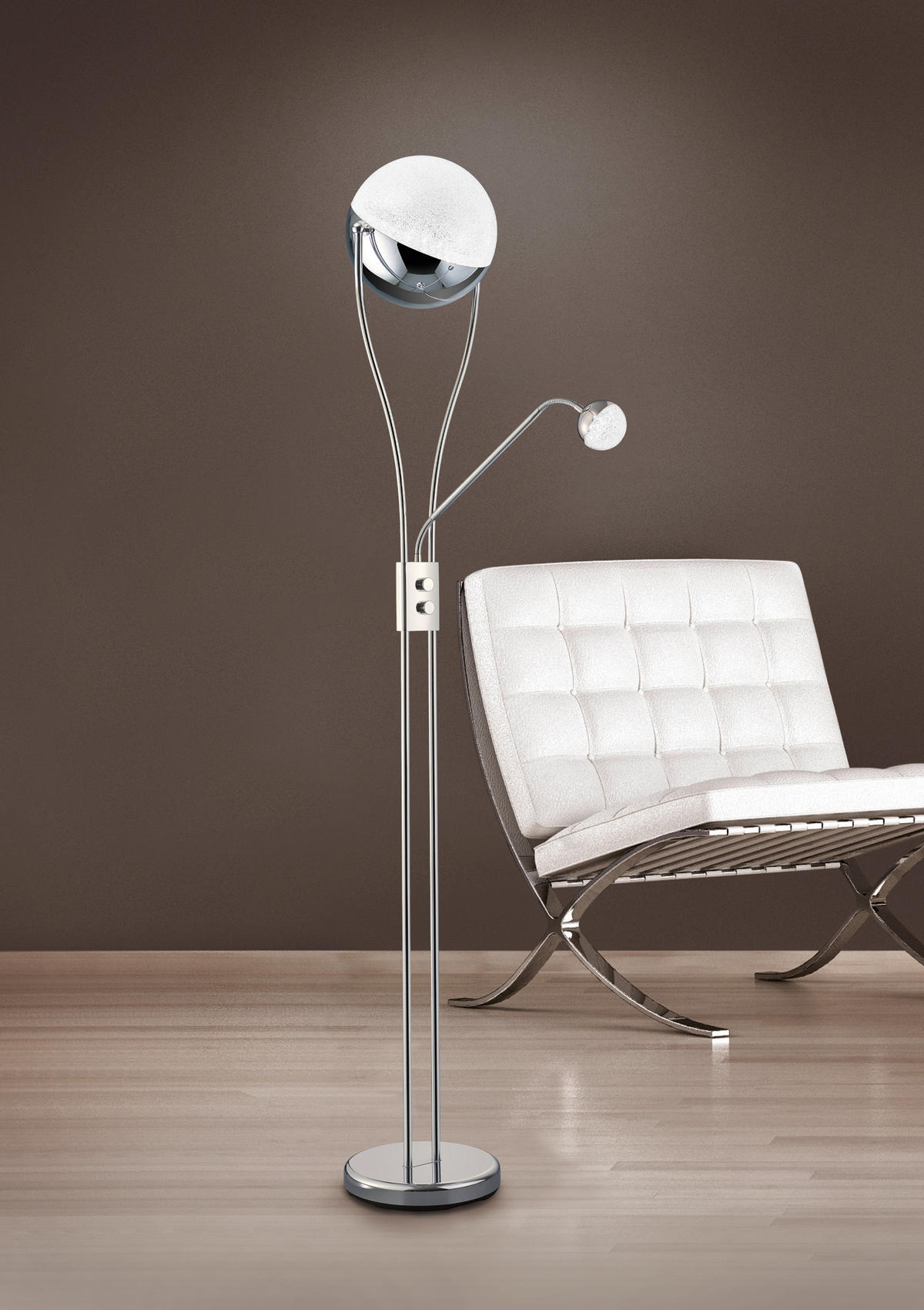 Reality Deckenfluter P47831206 LED-Deckenfluter_Kris - weiß/Chrom (180,00cm) - Reality