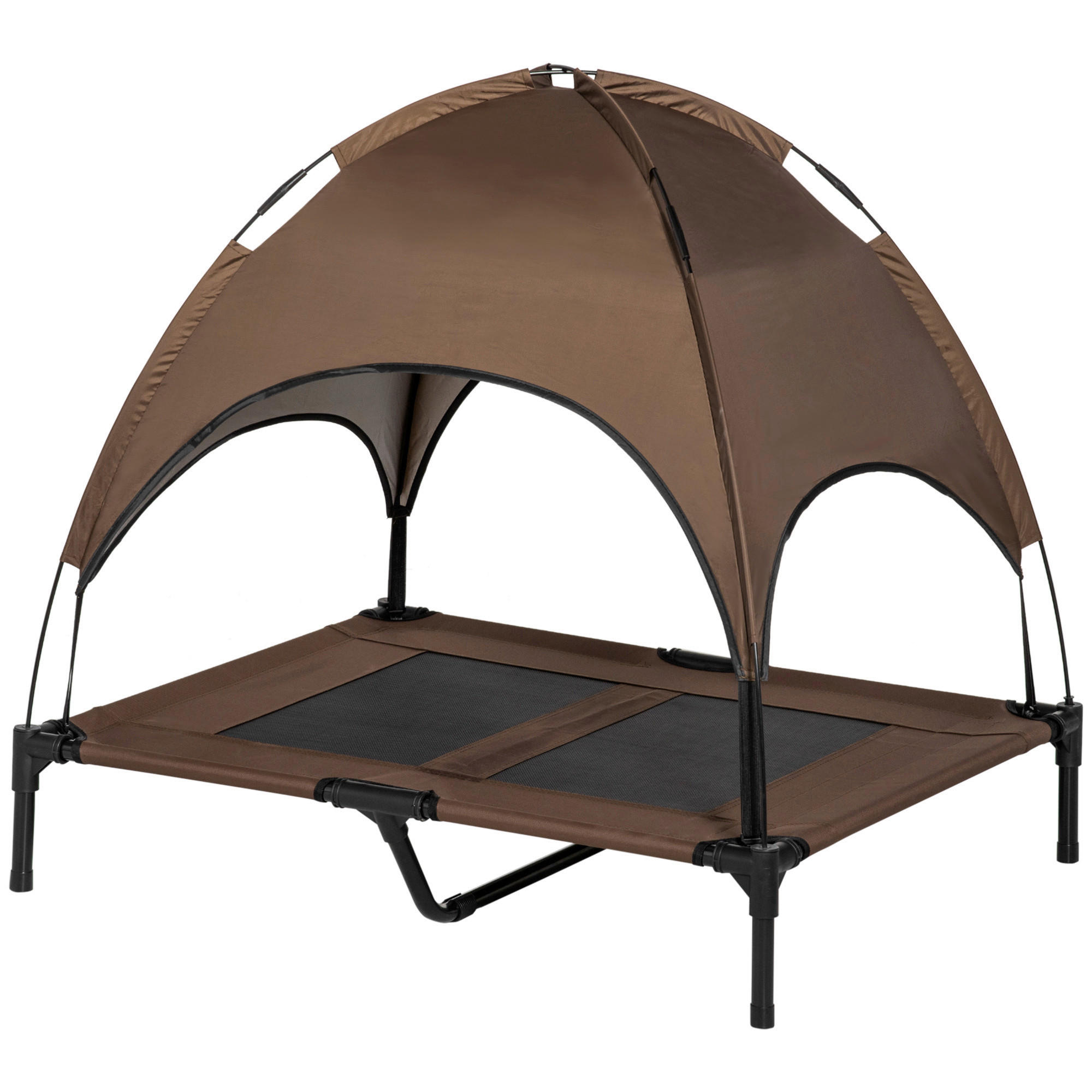PawHut Hunde-Zubehör schwarz Polyester B/H/L: ca. 76x92x90 cm Hundebett - schwarz (90,00/76,00/92,00cm) - PawHut