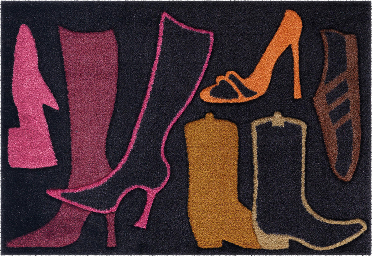 Arte Espina Kurzflorteppich Living Mat 17 orange B/L: ca. 64x168 cm Living Mat 17 - orange/braun (64,00/168,00cm) - Arte Espina