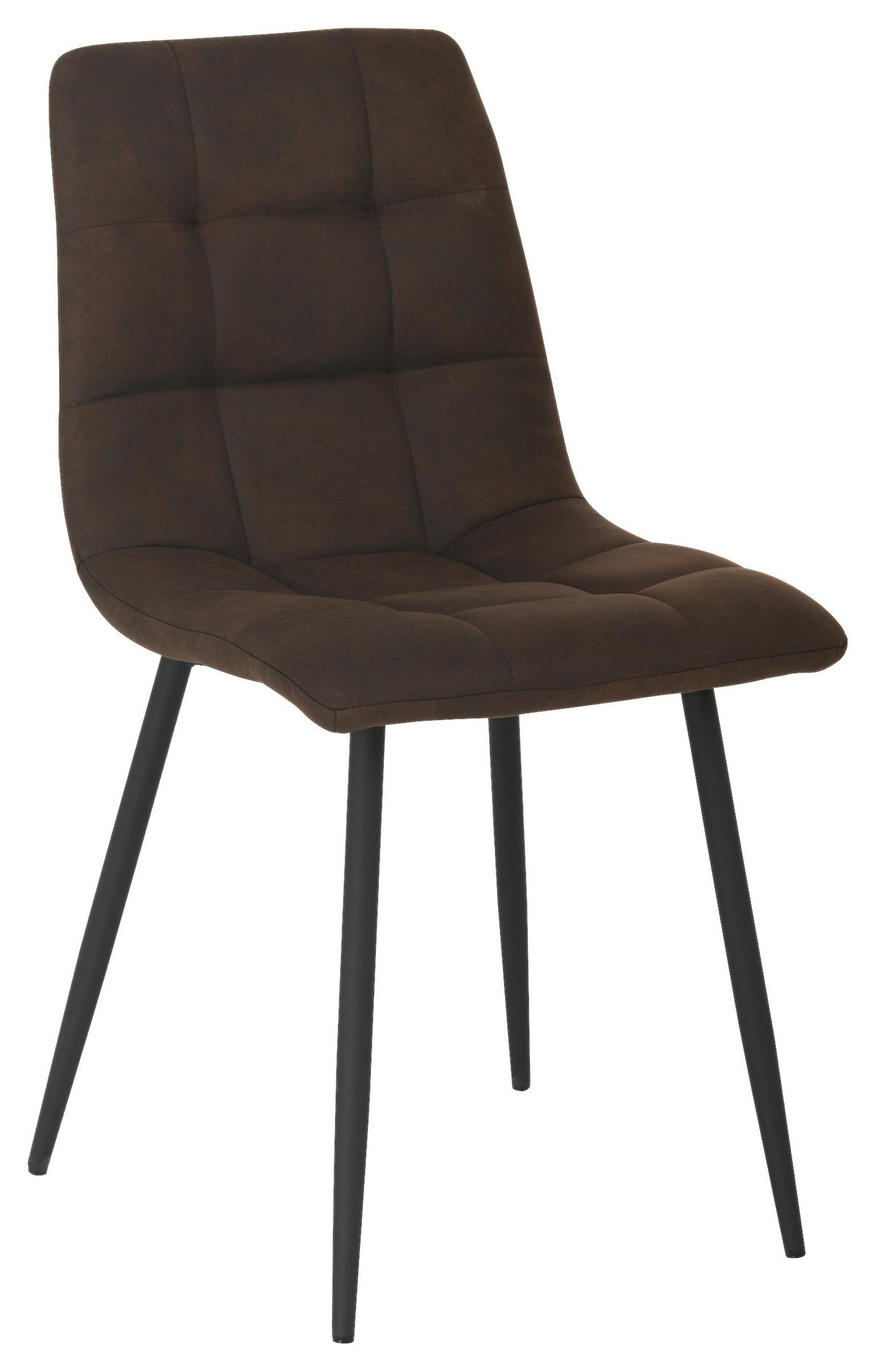 Stuhl Lech braun Microfaser B/H/T: ca. 45x88x53,5 cm Lech - braun/schwarz (45,00/88,00/53,50cm)