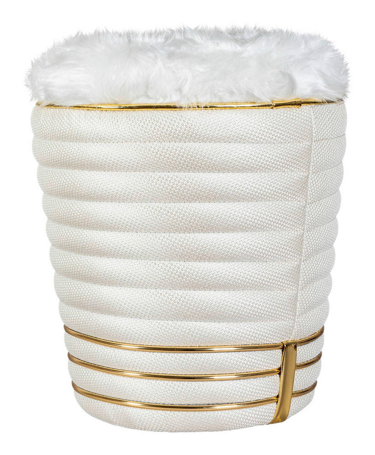 360 Living Hocker Doric 320 elfenbein gold H/D: ca. 50x42 cm Doric 320 - gold/elfenbein (42,00/50,00cm) - 360 Living