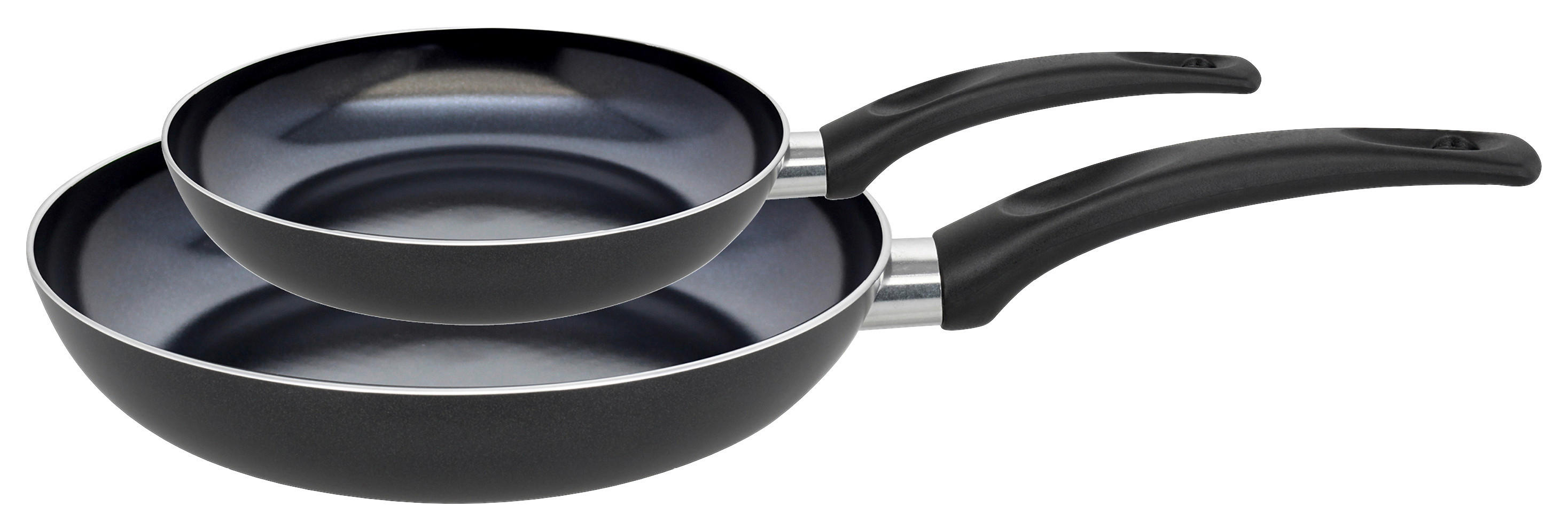 Pfannenset schwarz Aluminium 2 tlg. Pfannenset_2tlg. - schwarz (46,50/28,00/8,50cm)
