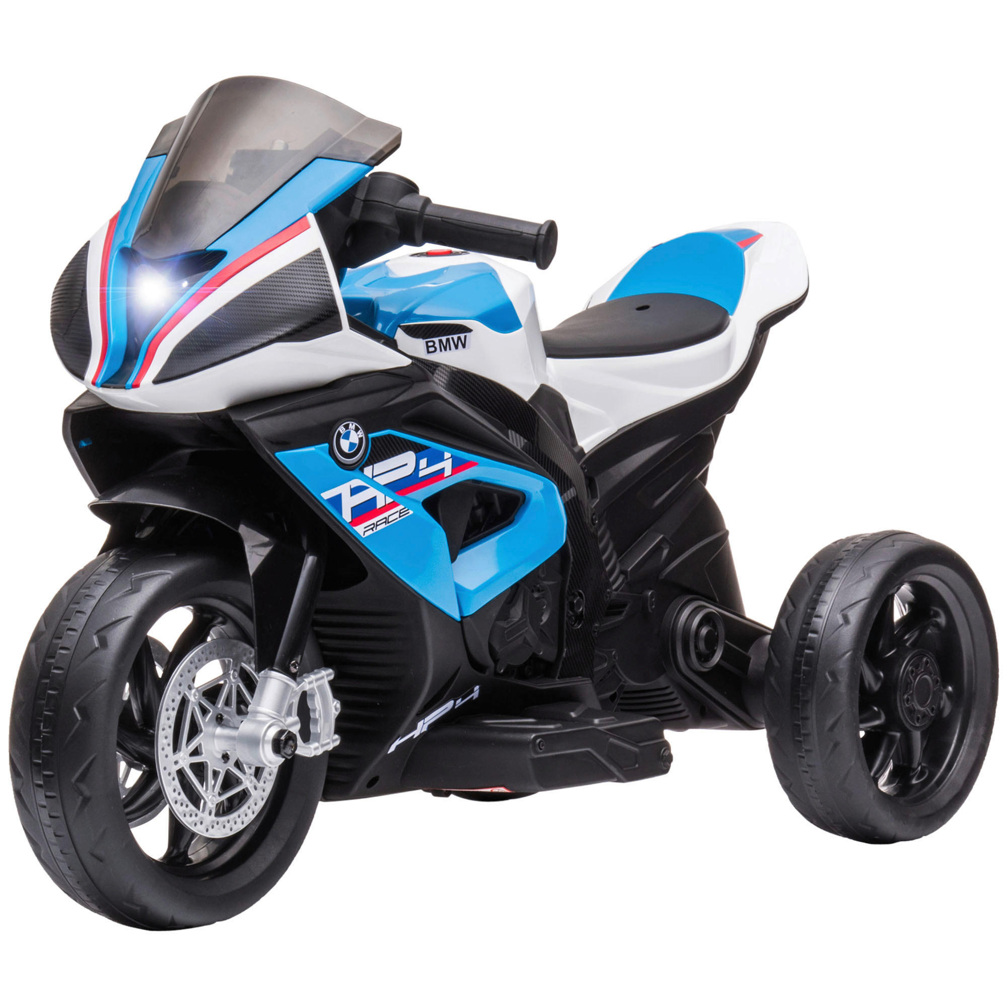 HOMCOM Kinder-Elektromotorrad blau B/H/L: ca. 42x54x82,5 cm