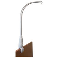 Niermann Mobilehalter für Rundstab B/H/L: ca. 11x6x35 cm für Rundstab - weiß (35,00/11,00/6,00cm) - Niermann