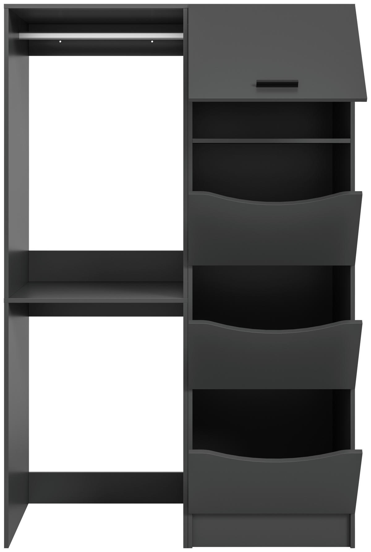 Waschmaschinenumbauschrank Free anthrazit B/H/T: ca. 126x195x68 cm Free - anthrazit (126,00/195,00/68,00cm) - xonox.home