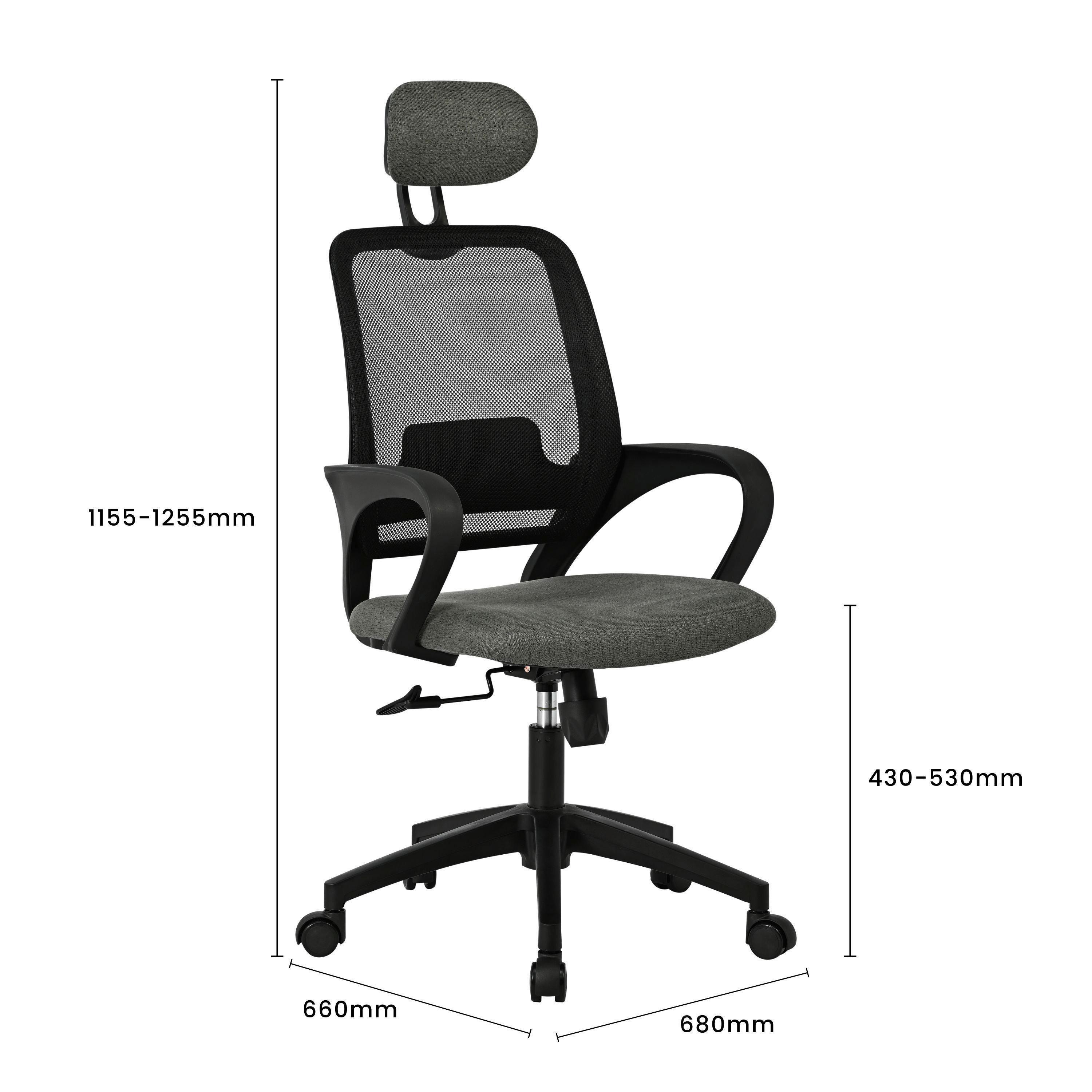 Chefsessel Ela schwarz Stoff Ela - schwarz