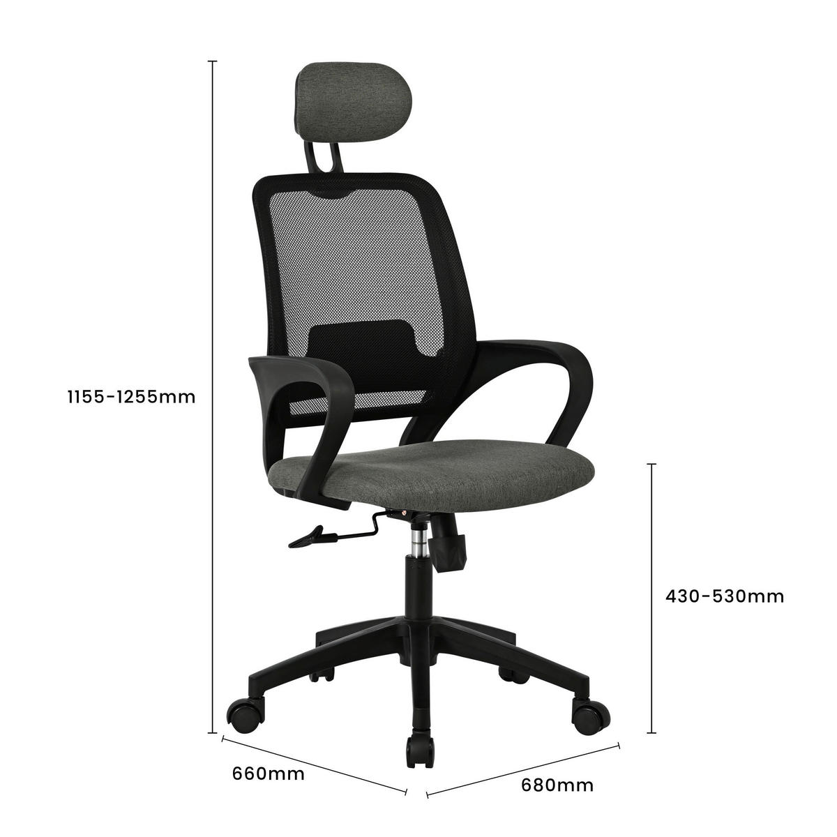 Chefsessel Ela schwarz Stoff Ela - schwarz