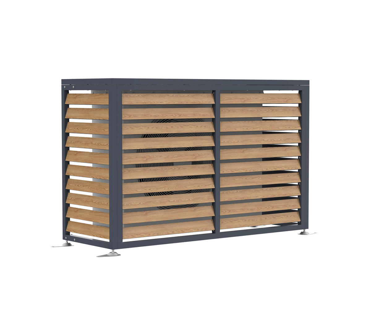 Westmann Verkleidung Wärmepumpe Boxa Holzoptik B/H/L: ca. 140x97x56 cm Boxa - Holzoptik (56,00/140,00/97,00cm) - Westmann