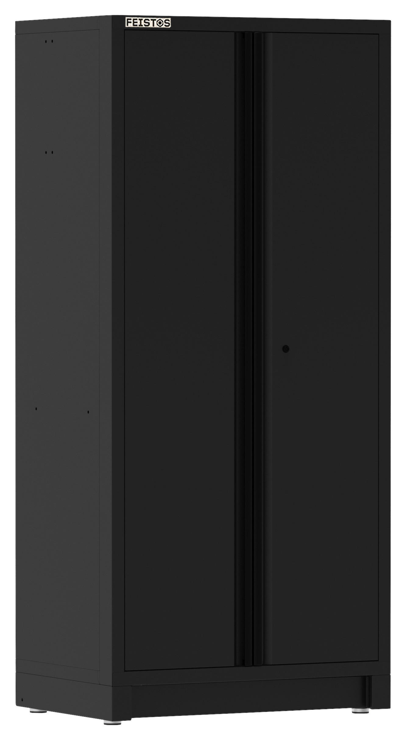 Hochschrank EOS Blackline schwarz B/H/L: ca. 92x200x61 cm EOS Blackline - schwarz (61,00/92,00/200,00cm) - Feistos