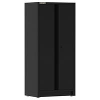 Hochschrank EOS Blackline schwarz B/H/L: ca. 92x200x61 cm EOS Blackline - schwarz (61,00/92,00/200,00cm) - Feistos