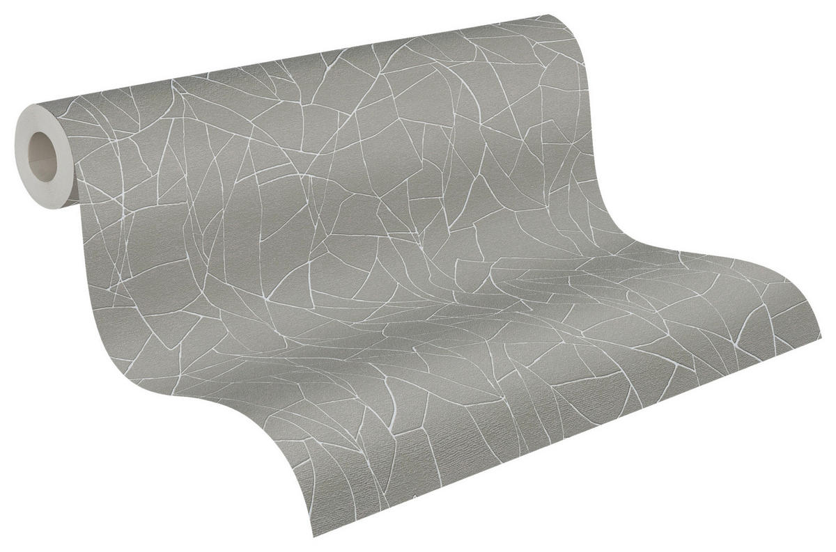 A.S.Création Vliestapete grau weiß B/H/D: ca. 53x1005x9,7 cm Vliestapete - weiß/grau (9,70/1005,00cm) - A.S.Creation