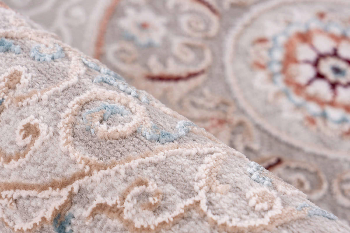 360Living Teppich Akropolis grau B/L: ca. 160x230 cm Akropolis - rosa/grau (160,00/230,00cm) - 360Living