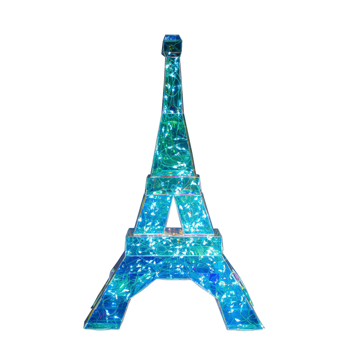 Nolo LED-Dekoleuchte transparent B/H/L: ca. 20,5x20,5x32 cm LED-Dekoleuchte_Eiffelturm - transparent (32,00/20,50/20,50cm) - Nolo