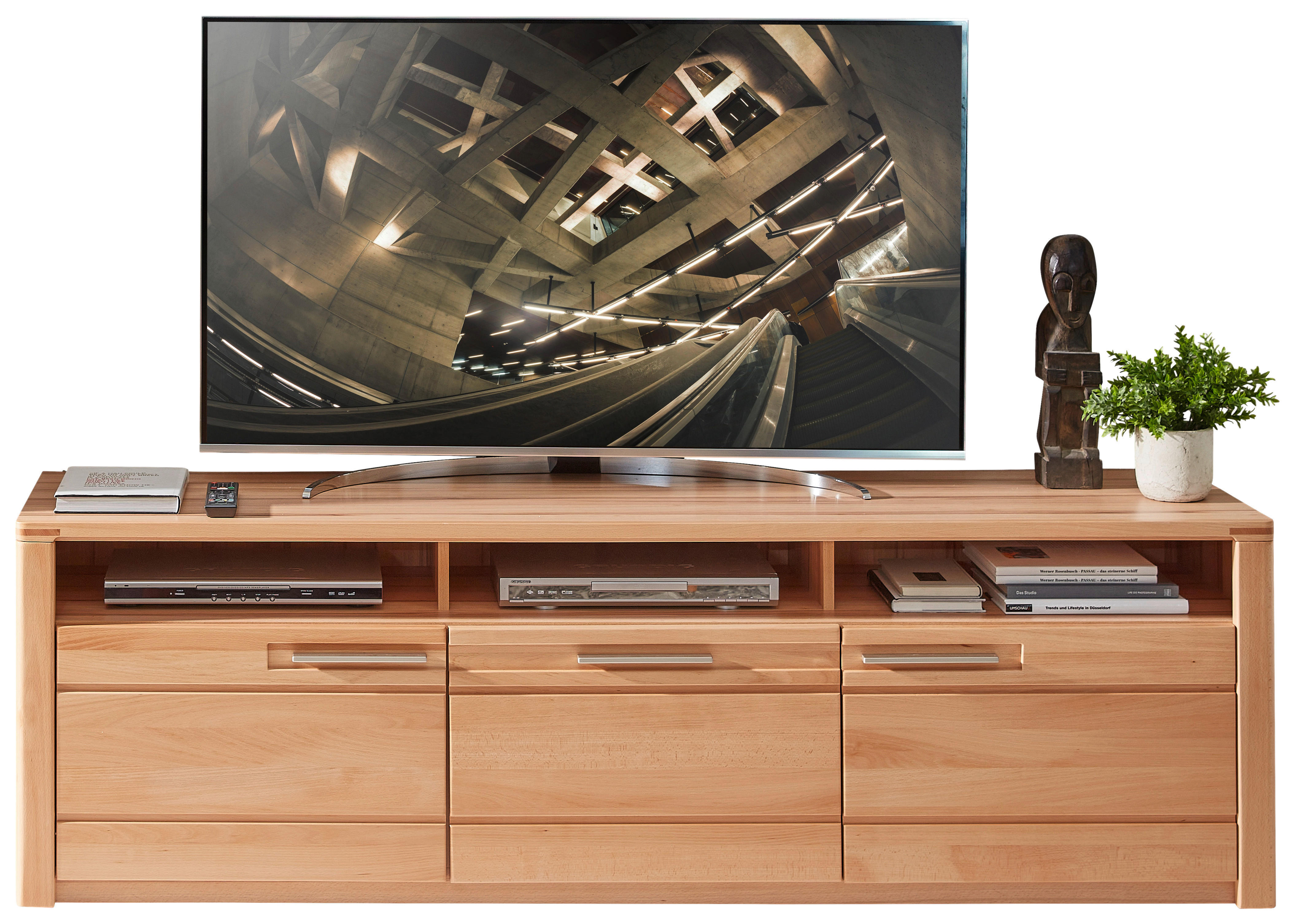 TV-Lowboard Nature One buche Nachbildung B/H/T: ca. 190x58x45 cm Nature One - buche (190,00/58,00/45,00cm)