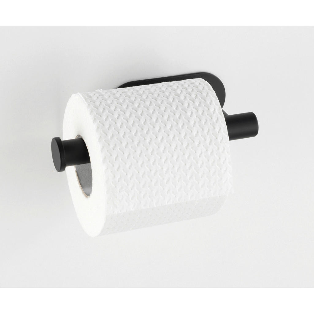Thumbnail - Toilettenpapierhalter schwarz Metall B/H/T: ca. 16x4,5x7 cm