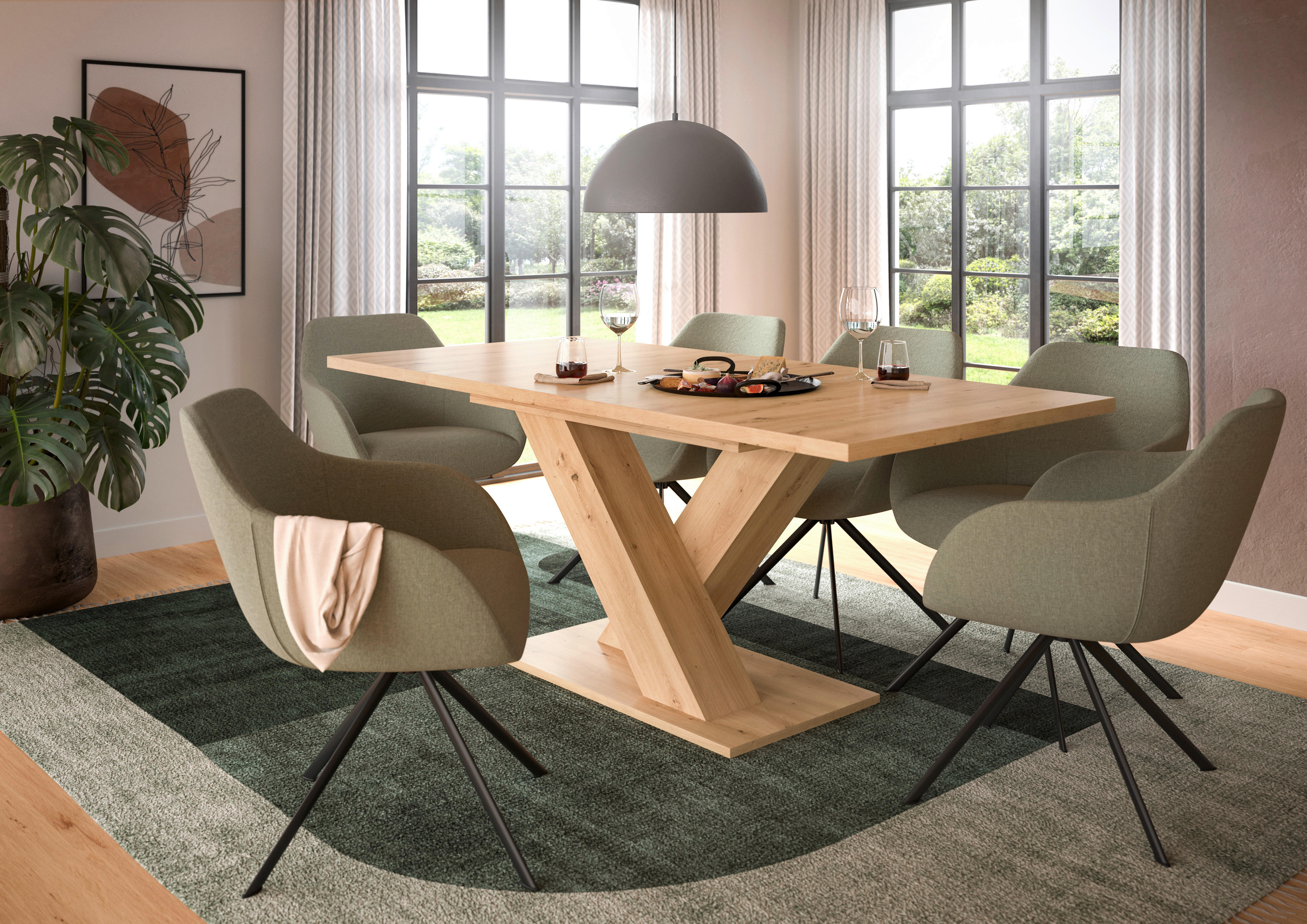 Esstisch MOTION Artisan Oak Nachbildung B/H/T: ca. 150x76x90 cm MOTION - (150,00/76,00/90,00cm) - xonox.home