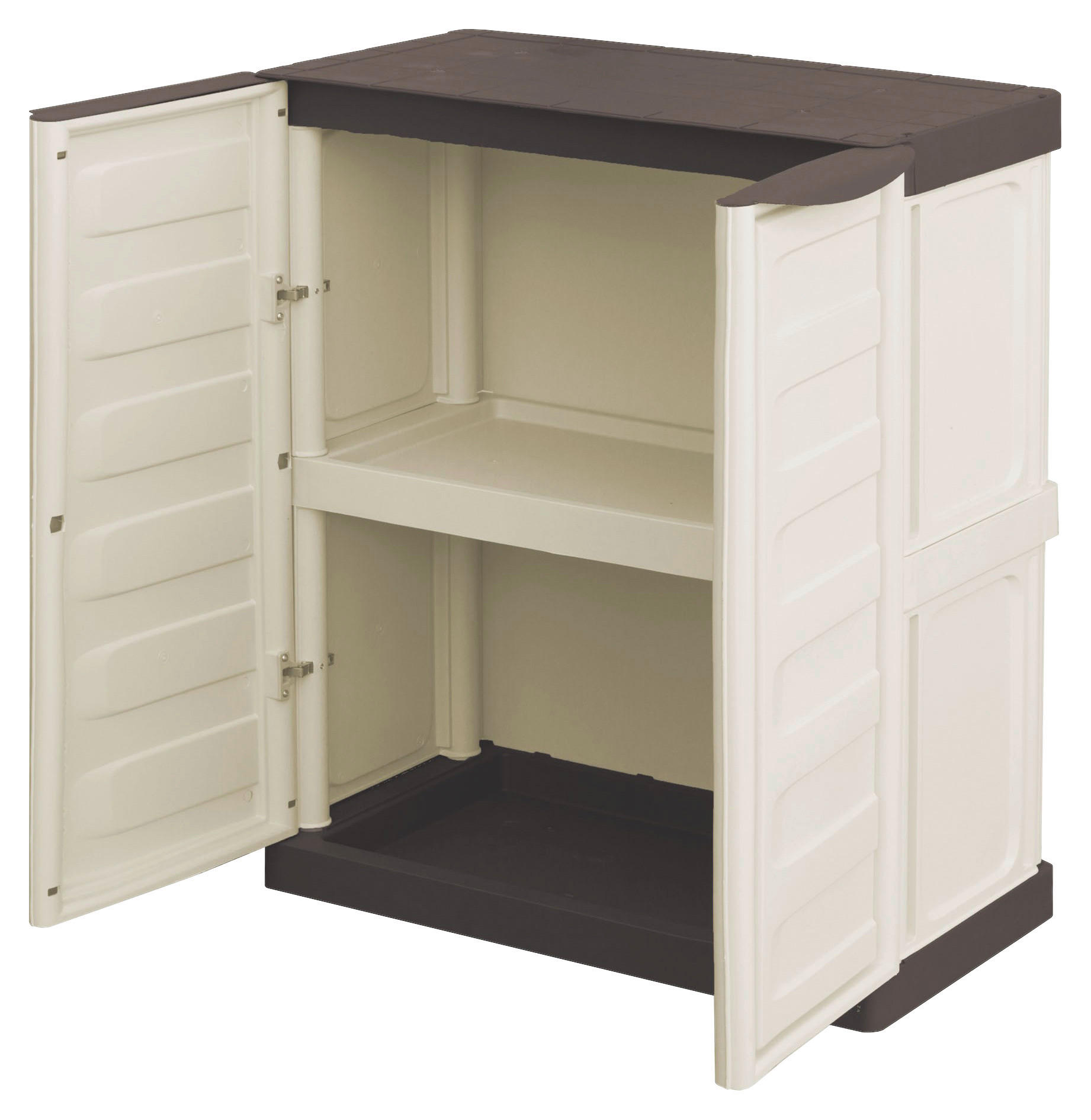 ArtPlast Kunststoffschrank Spazio beige Kunststoff B/H/L: ca. 85x39x70 cm Spazio - beige/braun (70,00/85,00/39,00cm) - ArtPlast
