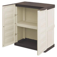 ArtPlast Kunststoffschrank Spazio beige Kunststoff B/H/L: ca. 85x39x70 cm Spazio - beige/braun (70,00/85,00/39,00cm) - Artplast