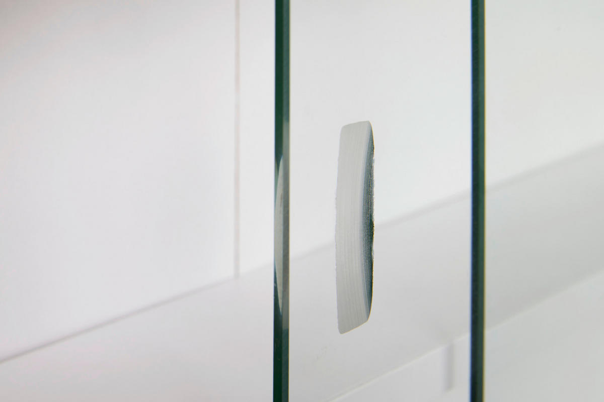 Sammelvitrine Collecty grau weiß B/H/T: ca. 80x9,5x60 cm Collecty - weiß/grau (80,00/9,50/60,00cm) - Inter Link