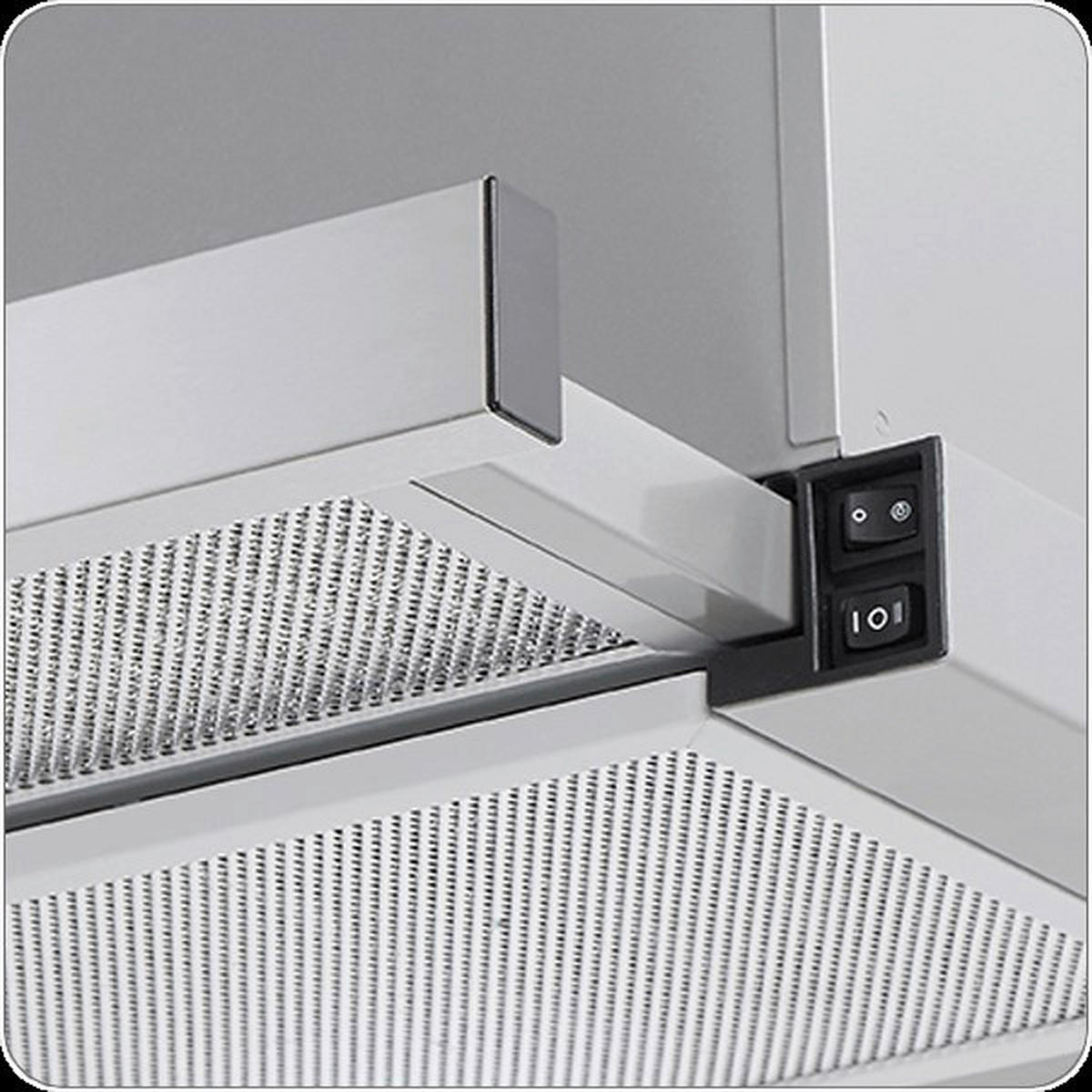 PKM-Möbel Dunstabzugshaube UBH6002-2H silber B/H/T: ca. 59,8x17,6x28 cm UBH6002-2H silber - (59,80/17,60/28,00cm) - PKM-Möbel