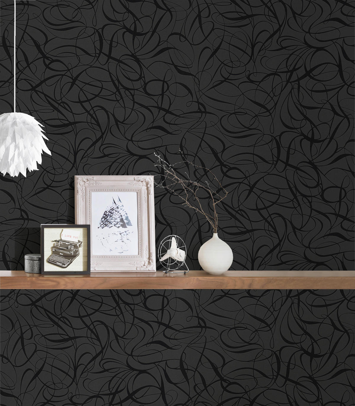 A.S.Creation Vliestapete Black is Beautiful Grafik schwarz B/L: ca. 53x1005 cm Black is Beautiful - schwarz (53,00/1005,00cm) - A.S.Creation