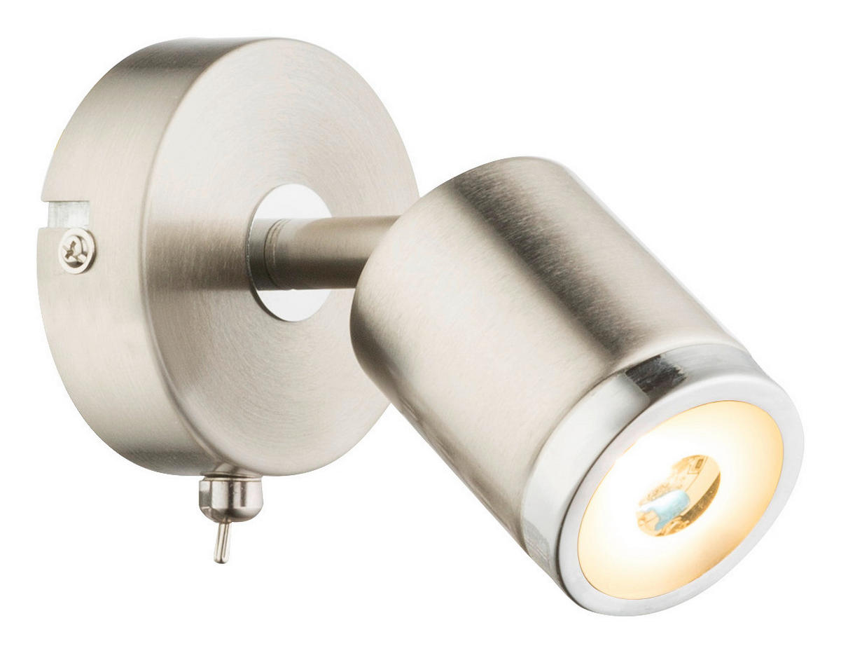 Spot Comore 56958-1 nickel Metall B/H: ca. 8x12 cm 1 Brennstellen LED-Spot_1flg.Comore - nickel (8,00/12,00cm)