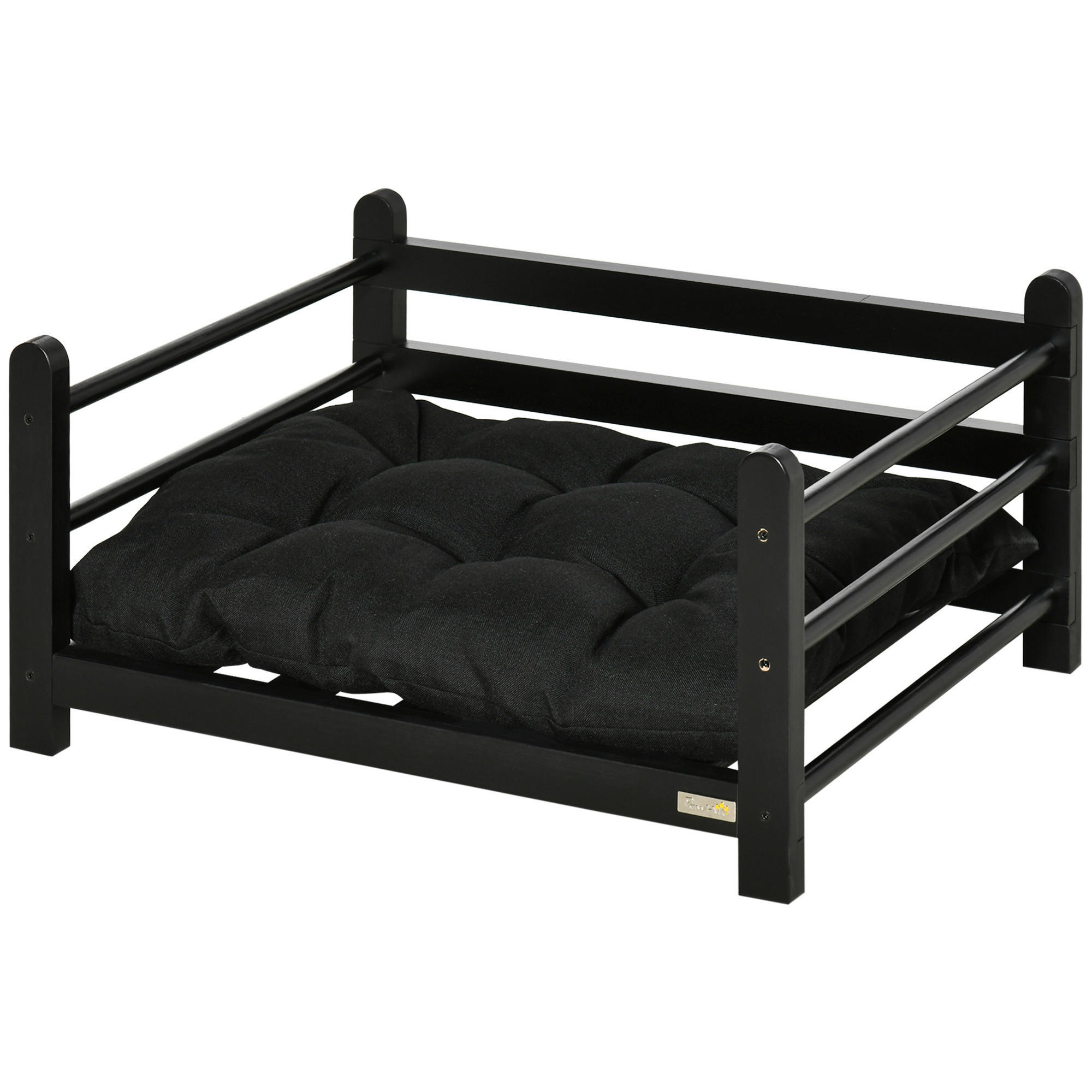 PawHut Hundebett schwarz Polyester B/H/L...